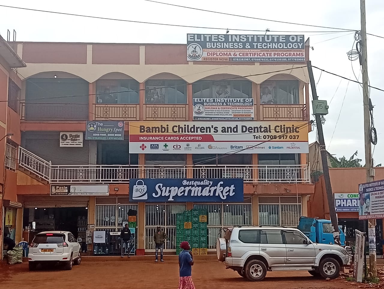 Exterior of Bambi Dental Clinic Wakiso Town Branch